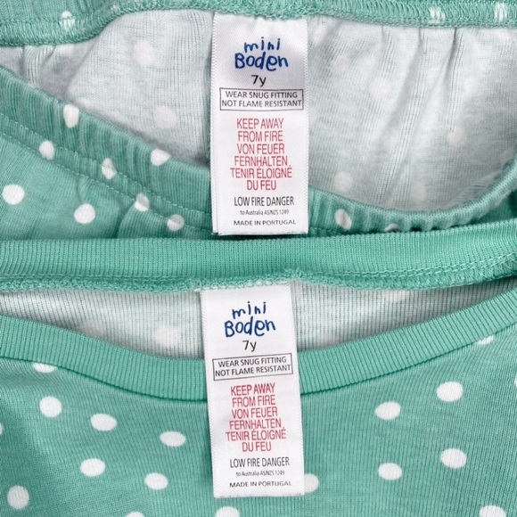 Mini Boden Polka Dot Pajama Set - Picture 6 of 8